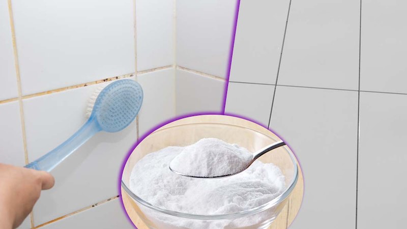 ¡No es Bicarbonato de Sodio o Vinagre! – Este producto es suficiente para blanquear las juntas ennegrecidas del baño y  baldosas