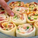 ¡Ya no pedimos pizza! ¡Estos rollitos rellenos son geniales!😋👇