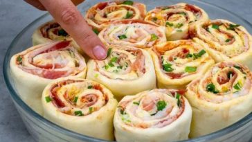 ¡Ya no pedimos pizza! ¡Estos rollitos rellenos son geniales!😋👇