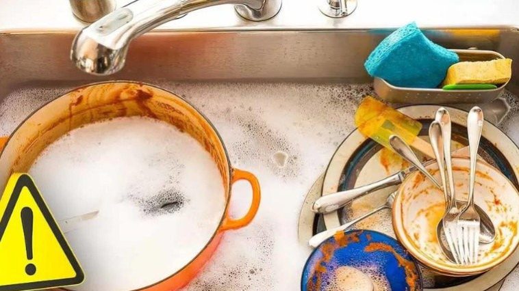 Las Peligrosas Consecuencias de Amontonar los Platos Sucios en el Fregadero