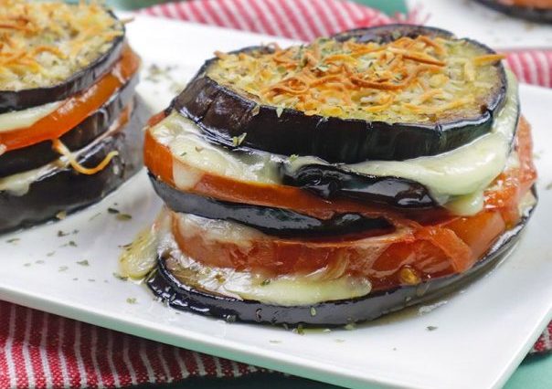 Se te Hara Agua la Boca: Receta de Milhojas de Berenjena, Tomate y Mozzarella😋🔥