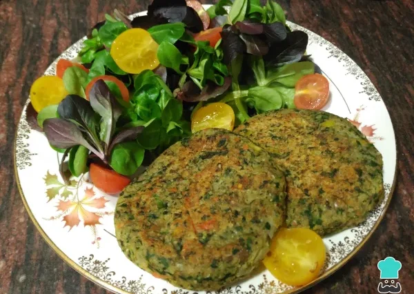 Hamburguesas de ESPINACA y LENTEJAS Súper sanas y fáciles!!!