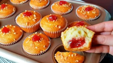 Cupcakes Rellenos de Mermelada