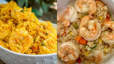 Receta Arroz Frito con Camarones