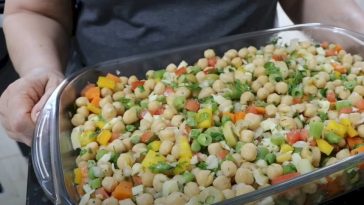 Ensalada de Garbanzos,  quedan tan deliciosa que querrás hacerla siempre