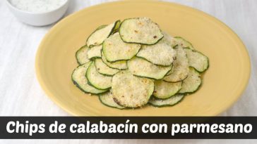 Chips de Calabacín (Zucchini) con solo 2 ingredientes.