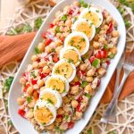 Ensalada de Garbanzos con Atún y Huevo Duro