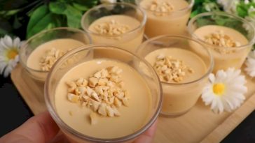 ¡Receta de Postre de 3 ingredientes! ¡Sin horno! ¡Sin harina! ¡Sin gelatina! ¡Sin maicena! ¡En 5 minutos!