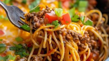 Espaguetis para Tacos en Olla de Cocción Lenta: La Cena Familiar que Todos Amarán