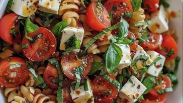 La Receta Secreta de la Ensalada de Pasta Caprese que todo el mundo está hablando: ¡No te la pierdas!