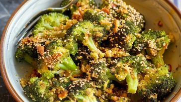Brócoli Crujiente en Salsa Agridulce con Cacahuetes y Sésamo