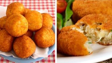 ¡Croquetas de Arroz con Queso! 😋✨ Un Bocado Crujiente y Cremoso