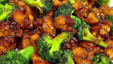 ¡Pollo Bourbon con Brócoli: Una Delicia Dulce y Salada Que No Puedes Perderte!