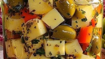 Queso Marinado y Aceitunas: El Aperitivo que Encanta a Todos