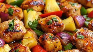  ¡Sabor Tropical en Minutos! Pollo Hawaiano en Sartén que te Enamorará
