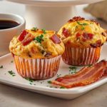 Muffins de Tocino y Queso Cheddar: ¡Perfectos para el Desayuno!