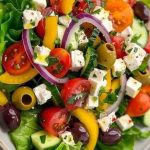 Ensalada Mediterránea de Queso Feta: Frescura y Sabor en Cada Bocado!