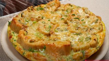 ¡Desayuno Exprés! Tortilla de Pan con Queso y Cebollín en Minutos