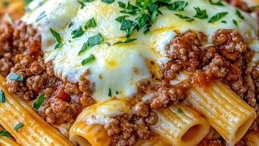¡Pasta con Carne y Queso Derretido que te Hará Volver por Más!