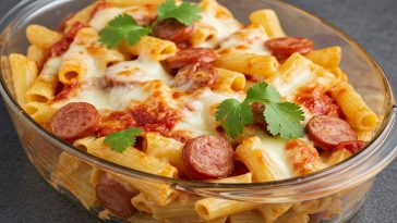 ¡Pasta Cremosa con Salchicha! Una Receta Irresistible ❤️