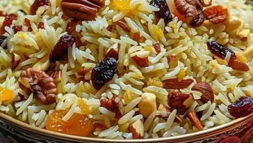 ¡Un festín de sabores! Prepara este delicioso Arroz Persa con Nueces y Frutos Secos