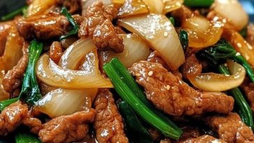 Salteado Chino de Carne y Cebolla – ¡Rápido y Lleno de Sabor!