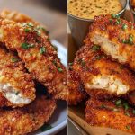 ¡Crujientes y Deliciosas! Tiras de Pollo con Ajo y Parmesano en Freidora de Aire