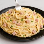 🍝 ¡Prepárala hoy! Pasta Alfredo cremosa con jamón que se derrite en la boca 😍